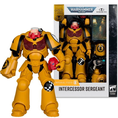 Купити Колекційна фігурка McFarlane Toys Warhammer 40K - Intercessor Sergeant: Imperial Fist Gold Label (10954) - ціна в Києві, Львові, Вінниці, Хмельницькому, Франківську, Україні | інтернет-магазин TELEMART.UA фото