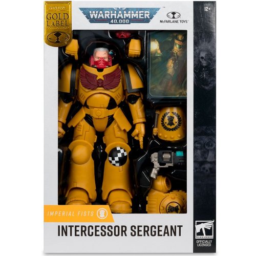 Купити Колекційна фігурка McFarlane Toys Warhammer 40K - Intercessor Sergeant: Imperial Fist Gold Label (10954) - ціна в Києві, Львові, Вінниці, Хмельницькому, Франківську, Україні | інтернет-магазин TELEMART.UA фото