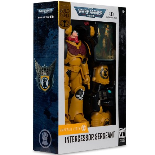 Купити Колекційна фігурка McFarlane Toys Warhammer 40K - Intercessor Sergeant: Imperial Fist Gold Label (10954) - ціна в Києві, Львові, Вінниці, Хмельницькому, Франківську, Україні | інтернет-магазин TELEMART.UA фото