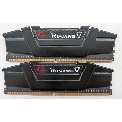 Озп G.Skill DDR4 16GB (2x8GB) 3200Mhz Ripjaws V (F4-3200C16D-16GVKB) (Відновлено продавцем, 799329) купити з перевіркою сумісності: огляд, характеристики, ціна у Києві, Львові, Вінниці, Хмельницькому, Івано-Франківську, Україні | інтернет-магазин TELEMART.UA фото