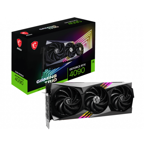 Відеокарта MSI GeForce RTX 4090 GAMING TRIO 24576MB (RTX 4090 GAMING TRIO 24G) (Відновлено продавцем, 799396) купити з перевіркою сумісності: огляд, характеристики, ціна у Києві, Львові, Вінниці, Хмельницькому, Івано-Франківську, Україні | інтернет-магазин TELEMART.UA фото