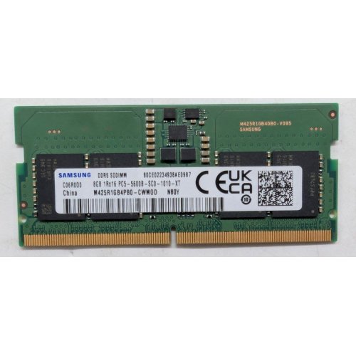 Купить Озу Samsung SODIMM DDR5 8GB 5600Mhz (M425R1GB4PB0-CWMOD) (Восстановлено продавцом, 799415) с проверкой совместимости: обзор, характеристики, цена в Киеве, Днепре, Одессе, Харькове, Украине | интернет-магазин TELEMART.UA фото