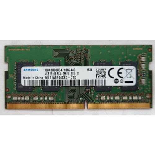 Купить Озу Samsung SODIMM DDR4 8GB 2666Mhz (M471A1K43DB1-CTD) (Восстановлено продавцом, 799420) с проверкой совместимости: обзор, характеристики, цена в Киеве, Днепре, Одессе, Харькове, Украине | интернет-магазин TELEMART.UA фото