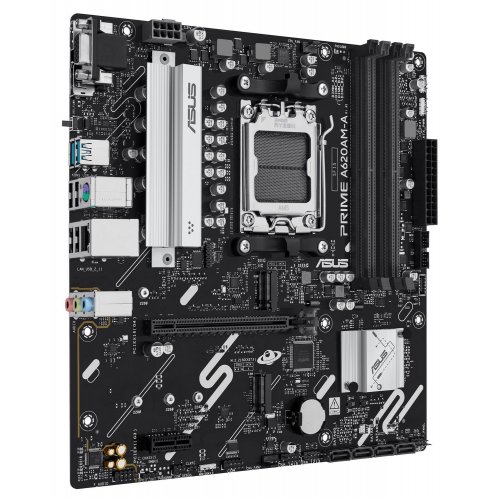 Купить Материнская плата Asus PRIME A620AM-A-CSM (sAM5, AMD A620) с проверкой совместимости: обзор, характеристики, цена в Киеве, Днепре, Одессе, Харькове, Украине | интернет-магазин TELEMART.UA фото