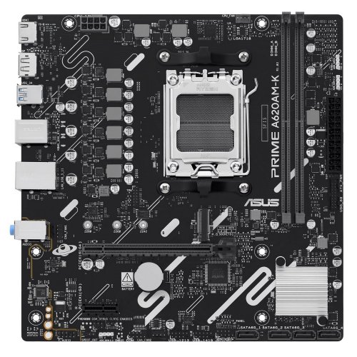 Купить Материнская плата Asus PRIME A620AM-K-CSM (sAM5, AMD A620) с проверкой совместимости: обзор, характеристики, цена в Киеве, Днепре, Одессе, Харькове, Украине | интернет-магазин TELEMART.UA фото