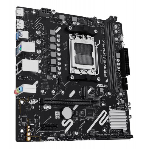 Купить Материнская плата Asus PRIME A620AM-K-CSM (sAM5, AMD A620) с проверкой совместимости: обзор, характеристики, цена в Киеве, Днепре, Одессе, Харькове, Украине | интернет-магазин TELEMART.UA фото