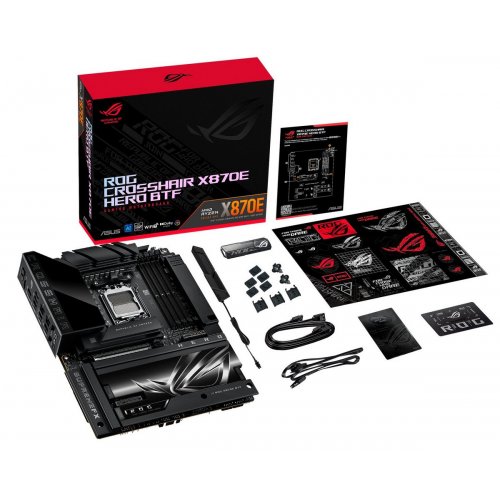 Материнська плата Asus ROG CROSSHAIR X870E HERO BTF (sAM5, AMD X870E) купити з перевіркою сумісності: огляд, характеристики, ціна у Києві, Львові, Вінниці, Хмельницькому, Івано-Франківську, Україні | інтернет-магазин TELEMART.UA фото