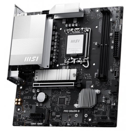 Купить Материнская плата MSI PRO B860M-B (s1851, Intel B860) с проверкой совместимости: обзор, характеристики, цена в Киеве, Днепре, Одессе, Харькове, Украине | интернет-магазин TELEMART.UA фото