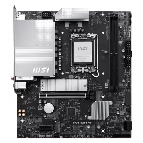 Материнська плата MSI PRO B860M-B WIFI (s1851, Intel B860) купити з перевіркою сумісності: огляд, характеристики, ціна у Києві, Львові, Вінниці, Хмельницькому, Івано-Франківську, Україні | інтернет-магазин TELEMART.UA фото