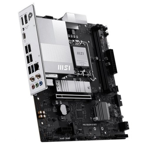 Материнська плата MSI PRO B860M-B WIFI (s1851, Intel B860) купити з перевіркою сумісності: огляд, характеристики, ціна у Києві, Львові, Вінниці, Хмельницькому, Івано-Франківську, Україні | інтернет-магазин TELEMART.UA фото