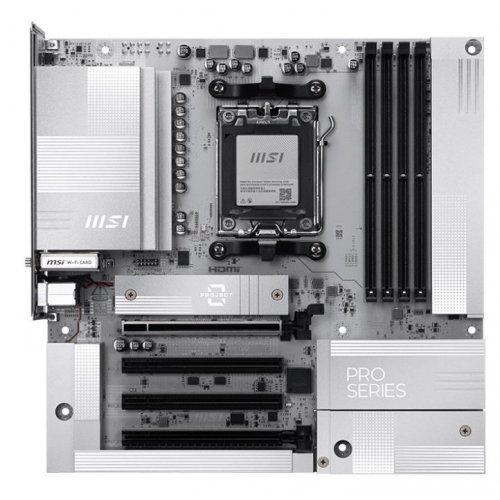 Материнська плата MSI PRO B850M-A WIFI PZ (sAM5, AMD B850) купити з перевіркою сумісності: огляд, характеристики, ціна у Києві, Львові, Вінниці, Хмельницькому, Івано-Франківську, Україні | інтернет-магазин TELEMART.UA фото