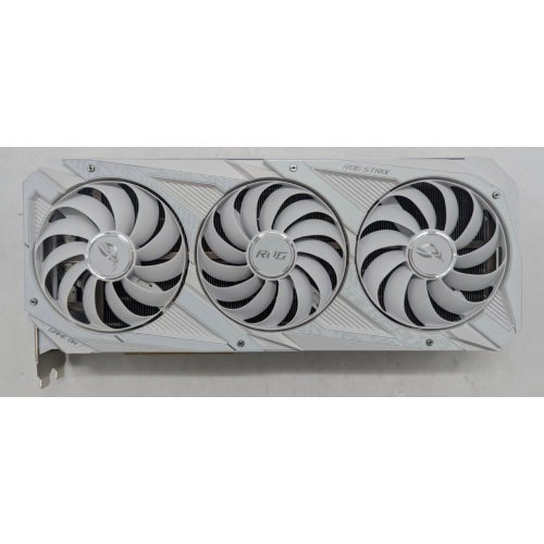 Відеокарта Asus ROG GeForce RTX 3090 STRIX OC White 24576MB (ROG-STRIX-RTX3090-O24G-WHITE) (Відновлено продавцем, 799685) купити з перевіркою сумісності: огляд, характеристики, ціна у Києві, Львові, Вінниці, Хмельницькому, Івано-Франківську, Україні | інтернет-магазин TELEMART.UA фото