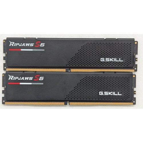 Озп G.Skill DDR5 96GB (2x48GB) 6400MHz Ripjaws S5 (F5-6400J3239F48GX2-RS5K) (Відновлено продавцем, 799697) купити з перевіркою сумісності: огляд, характеристики, ціна у Києві, Львові, Вінниці, Хмельницькому, Івано-Франківську, Україні | інтернет-магазин TELEMART.UA фото