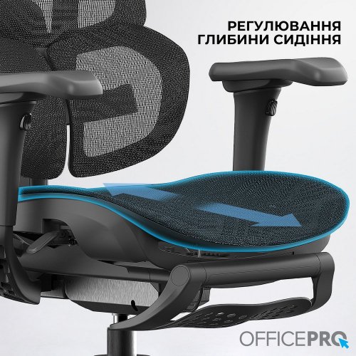 Купити Крісло офісне OfficePro OC950 Elite Black - ціна в Києві, Львові, Вінниці, Хмельницькому, Франківську, Україні | інтернет-магазин TELEMART.UA фото