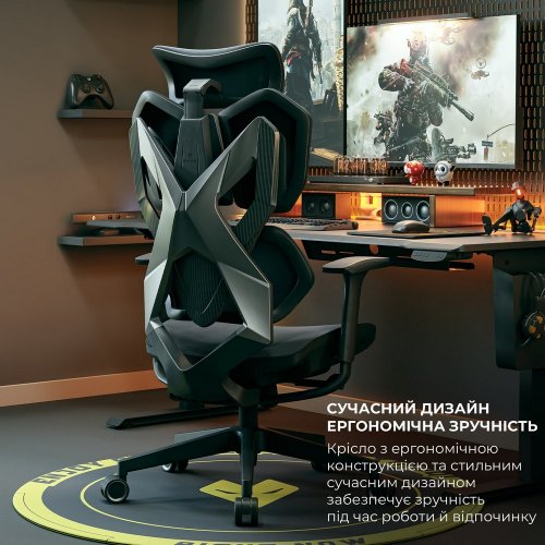 Купити Ергономічне крісло Sihoo X5C Mesh (X5C-301) Black - ціна в Києві, Львові, Вінниці, Хмельницькому, Франківську, Україні | інтернет-магазин TELEMART.UA фото