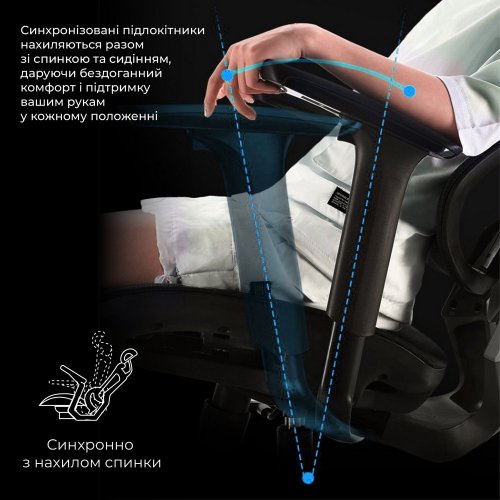 Купити Ергономічне крісло Sihoo X5C Mesh (X5C-301) Black - ціна в Києві, Львові, Вінниці, Хмельницькому, Франківську, Україні | інтернет-магазин TELEMART.UA фото