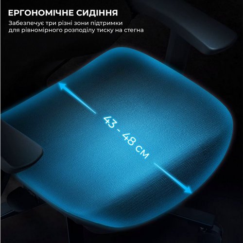 Купити Ергономічне крісло Sihoo X5C Mesh (X5C-301) Black - ціна в Києві, Львові, Вінниці, Хмельницькому, Франківську, Україні | інтернет-магазин TELEMART.UA фото