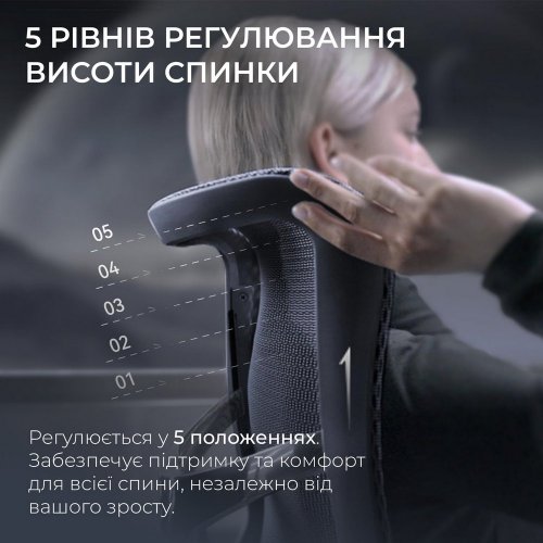 Купити Крісло офісне Sihoo DORO S300 Mesh (S300-M201) Dark Grey - ціна в Києві, Львові, Вінниці, Хмельницькому, Франківську, Україні | інтернет-магазин TELEMART.UA фото