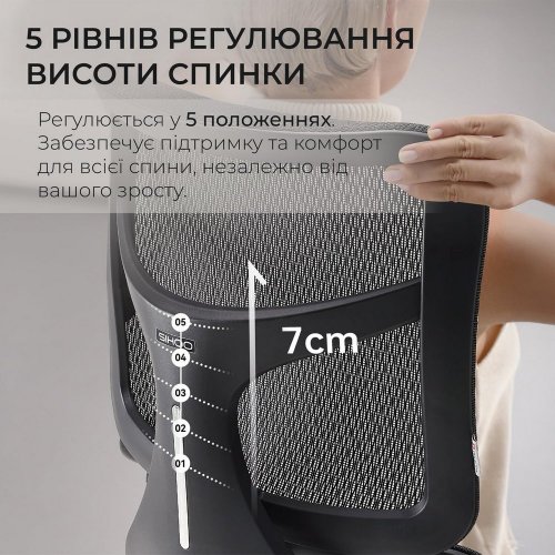 Купити Крісло офісне Sihoo DORO S100 Mesh (S100-M301) Black - ціна в Києві, Львові, Вінниці, Хмельницькому, Франківську, Україні | інтернет-магазин TELEMART.UA фото