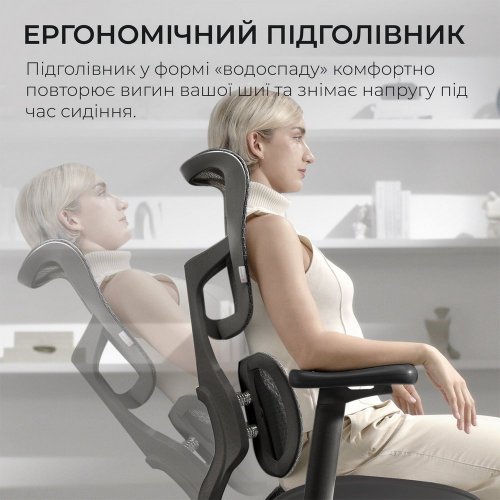 Купити Крісло офісне Sihoo DORO S100 Mesh (S100-M301) Black - ціна в Києві, Львові, Вінниці, Хмельницькому, Франківську, Україні | інтернет-магазин TELEMART.UA фото