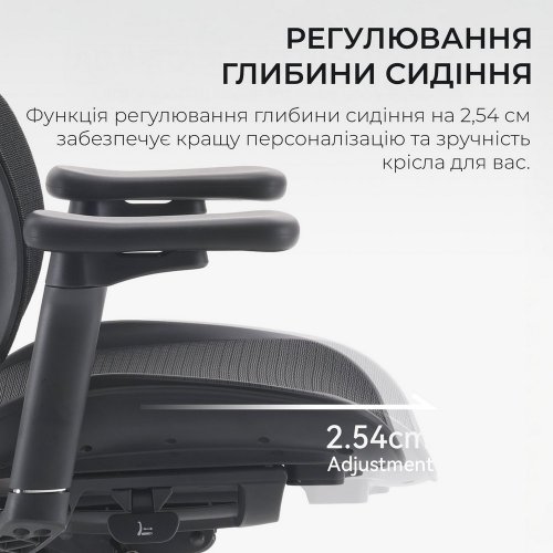 Купити Крісло офісне Sihoo DORO S100 Mesh (S100-M301) Black - ціна в Києві, Львові, Вінниці, Хмельницькому, Франківську, Україні | інтернет-магазин TELEMART.UA фото