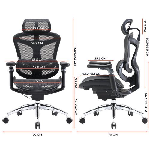 Купити Крісло офісне Sihoo DORO C300 Pro Mesh (DORO-C300-PRO-M101) Black - ціна в Києві, Львові, Вінниці, Хмельницькому, Франківську, Україні | інтернет-магазин TELEMART.UA фото