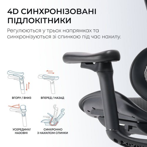 Купити Крісло офісне Sihoo DORO C300L Mesh (DORO-C300L-A3-101) Black - ціна в Києві, Львові, Вінниці, Хмельницькому, Франківську, Україні | інтернет-магазин TELEMART.UA фото