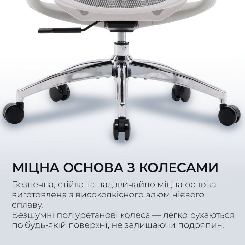 Купити Крісло офісне Sihoo DORO C300L Mesh (DORO-C300L-A3-102) White - ціна в Києві, Львові, Вінниці, Хмельницькому, Франківську, Україні | інтернет-магазин TELEMART.UA фото