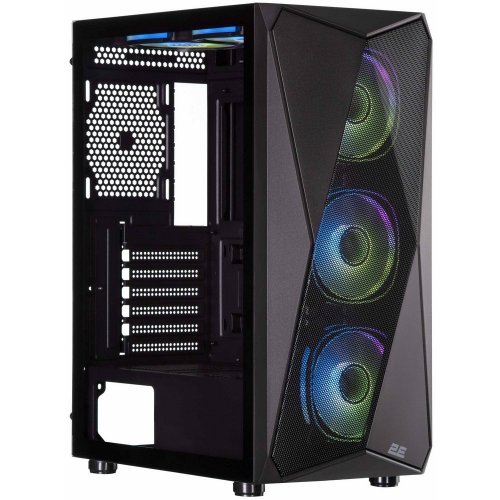 Корпус 2E Gaming Aruba без БЖ (2E-G3313B) Black купити з перевіркою сумісності: огляд, характеристики, ціна у Києві, Львові, Вінниці, Хмельницькому, Івано-Франківську, Україні | інтернет-магазин TELEMART.UA фото