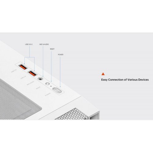 Купить Корпус PCCooler C3D510 Tempered Glass без БП White с проверкой совместимости: обзор, характеристики, цена в Киеве, Днепре, Одессе, Харькове, Украине | интернет-магазин TELEMART.UA фото