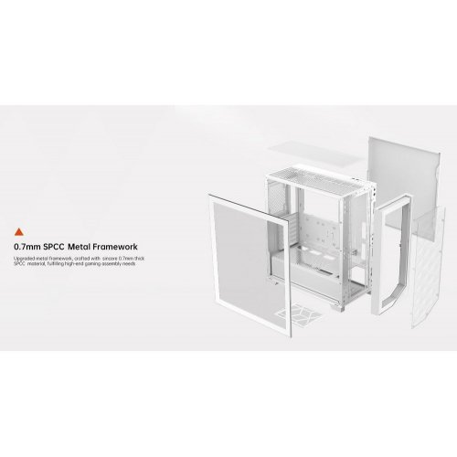 Купить Корпус PCCooler C3D510 Tempered Glass без БП White с проверкой совместимости: обзор, характеристики, цена в Киеве, Днепре, Одессе, Харькове, Украине | интернет-магазин TELEMART.UA фото
