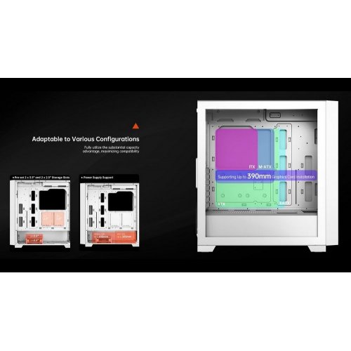Купить Корпус PCCooler C3D510 Tempered Glass без БП White с проверкой совместимости: обзор, характеристики, цена в Киеве, Днепре, Одессе, Харькове, Украине | интернет-магазин TELEMART.UA фото