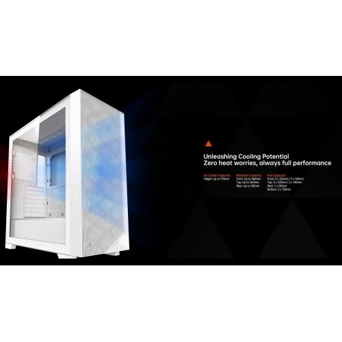 Купить Корпус PCCooler C3D510 Tempered Glass без БП White с проверкой совместимости: обзор, характеристики, цена в Киеве, Днепре, Одессе, Харькове, Украине | интернет-магазин TELEMART.UA фото