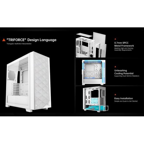 Купить Корпус PCCooler C3D510 Tempered Glass без БП White с проверкой совместимости: обзор, характеристики, цена в Киеве, Днепре, Одессе, Харькове, Украине | интернет-магазин TELEMART.UA фото