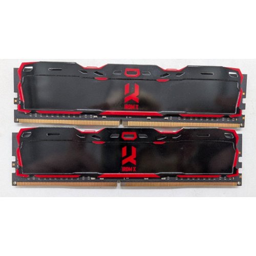 Озп GoodRAM DDR4 32GB (2x16GB) 3200Mhz IRDM X Black (IR-X3200D464L16A/32GDC) (Відновлено продавцем, 799778) купити з перевіркою сумісності: огляд, характеристики, ціна у Києві, Львові, Вінниці, Хмельницькому, Івано-Франківську, Україні | інтернет-магазин TELEMART.UA фото
