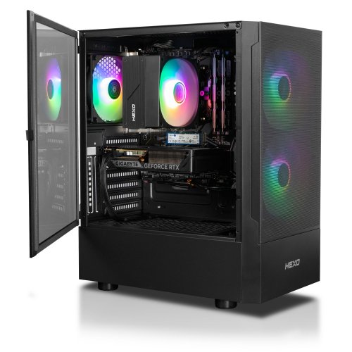 Купить Компьютер HEXO Gaming Mainstream Pro (HGMP-5600N5060TI-32S1TBK) Black - цена в Харькове, Киеве, Днепре, Одессе
в интернет-магазине Telemart фото