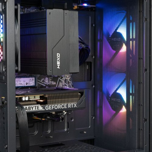 Купить Компьютер HEXO Gaming Mainstream Pro (HGMP-7500FN5060TI-32S1TBK) Black - цена в Харькове, Киеве, Днепре, Одессе
в интернет-магазине Telemart фото