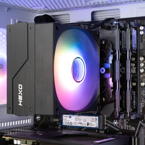 Купить Компьютер HEXO Gaming Mainstream Pro (HGMP-7500FN5060TI-32S1TWH) White - цена в Харькове, Киеве, Днепре, Одессе
в интернет-магазине Telemart фото