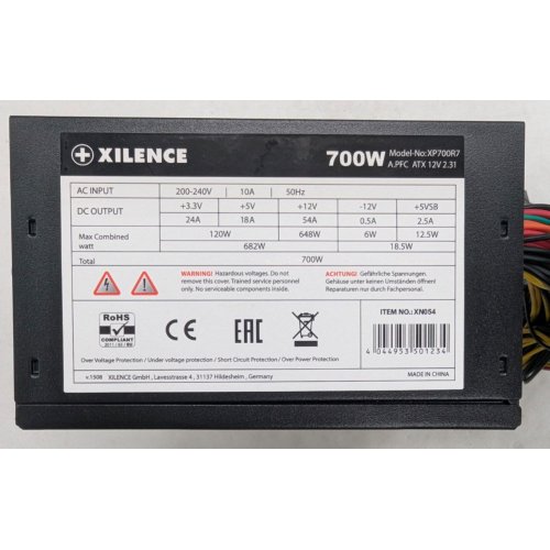 Купить Блок питания Xilence Red Wing 700W (XP700R7) (Восстановлено продавцом, 799860) с проверкой совместимости: обзор, характеристики, цена в Киеве, Днепре, Одессе, Харькове, Украине | интернет-магазин TELEMART.UA фото