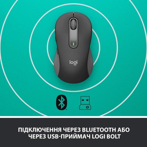 Купити Уцінка миша Logitech M650 Signature Wireless (910-006274) Graphite (Розкрита упаковка, 799920) - ціна в Києві, Львові, Вінниці, Хмельницькому, Франківську, Україні | інтернет-магазин TELEMART.UA фото