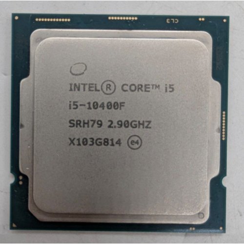 Процесор Intel Core i5-10400F 2.9(4.3)GHz s1200 Box (BX8070110400F) (Відновлено продавцем, 800051) купити з перевіркою сумісності: огляд, характеристики, ціна у Києві, Львові, Вінниці, Хмельницькому, Івано-Франківську, Україні | інтернет-магазин TELEMART.UA фото