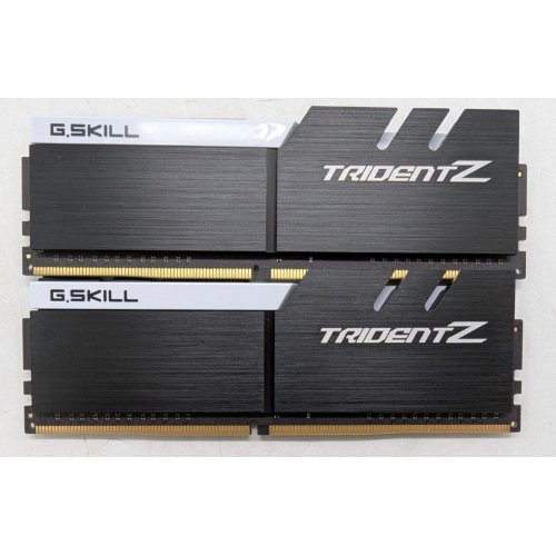 Озп G.Skill DDR4 32GB (2x16GB) 3200Mhz Trident Z (F4-3200C16D-32GTZKW) (Відновлено продавцем, 800058) купити з перевіркою сумісності: огляд, характеристики, ціна у Києві, Львові, Вінниці, Хмельницькому, Івано-Франківську, Україні | інтернет-магазин TELEMART.UA фото