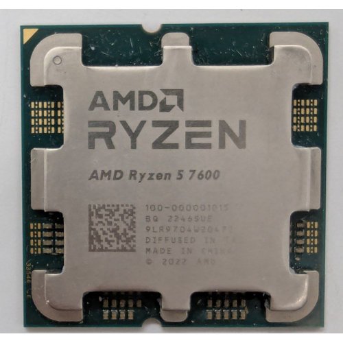 Купить Процессор AMD Ryzen 5 7600 3.8(5.1)GHz 32MB sAM5 Tray (100-000001015) (Восстановлено продавцом, 800082) с проверкой совместимости: обзор, характеристики, цена в Киеве, Днепре, Одессе, Харькове, Украине | интернет-магазин TELEMART.UA фото