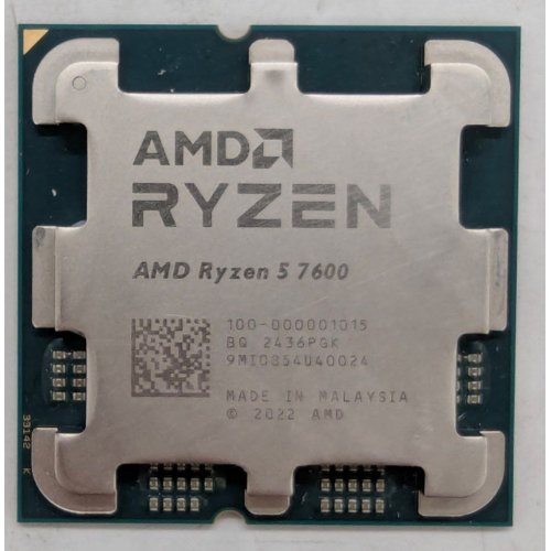 Купить Процессор AMD Ryzen 5 7600 3.8(5.1)GHz 32MB sAM5 Tray (100-000001015) (Восстановлено продавцом, 800085) с проверкой совместимости: обзор, характеристики, цена в Киеве, Днепре, Одессе, Харькове, Украине | интернет-магазин TELEMART.UA фото