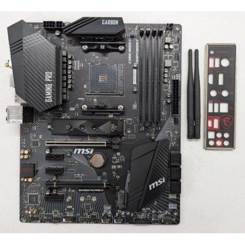 Купить Материнская плата MSI B450 GAMING PRO CARBON AC (sAM4, AMD B450) (Восстановлено продавцом, 800104) с проверкой совместимости: обзор, характеристики, цена в Киеве, Днепре, Одессе, Харькове, Украине | интернет-магазин TELEMART.UA фото