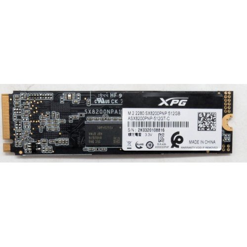 Купить Ssd-диск ADATA XPG SX8200 Pro 3D NAND TLC 512GB M.2 (2280 PCI-E) NVMe 1.3 (ASX8200PNP-512GT-C) (Восстановлено продавцом, 800152) с проверкой совместимости: обзор, характеристики, цена в Киеве, Днепре, Одессе, Харькове, Украине | интернет-магазин TELEMART.UA фото