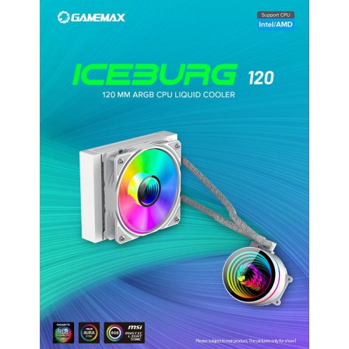Купить Готовая СВО GAMEMAX IceBurg 120 White с проверкой совместимости: обзор, характеристики, цена в Киеве, Днепре, Одессе, Харькове, Украине | интернет-магазин TELEMART.UA фото