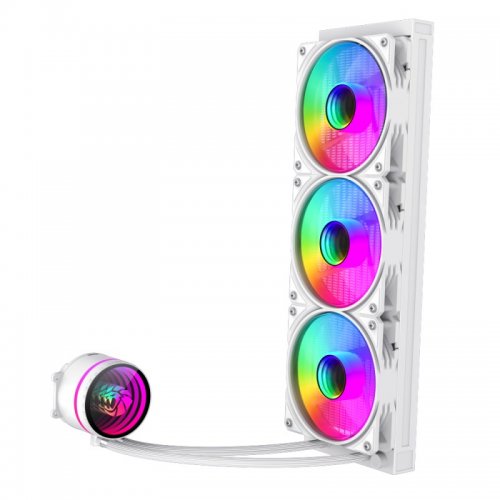 Готова СВО GAMEMAX IceBurg 360 Infinity White купити з перевіркою сумісності: огляд, характеристики, ціна у Києві, Львові, Вінниці, Хмельницькому, Івано-Франківську, Україні | інтернет-магазин TELEMART.UA фото