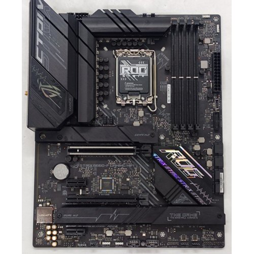 Купить Материнская плата Asus ROG STRIX B660-F GAMING (WI-FI) (s1700, Intel B660) (Восстановлено продавцом, 800717) с проверкой совместимости: обзор, характеристики, цена в Киеве, Днепре, Одессе, Харькове, Украине | интернет-магазин TELEMART.UA фото