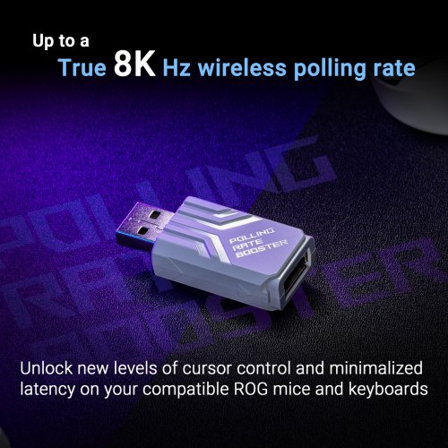 Купить Адаптер повышения частоты опроса Asus ROG Polling Rate Booster (90MP03T0-BRUA10) White - цена в Харькове, Киеве, Днепре, Одессе
в интернет-магазине Telemart фото